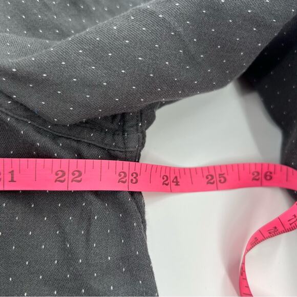 Eileen fisher Reversible Organic Cotton Doubleweave jacket stripe polka dot XL - Picture 7 of 8